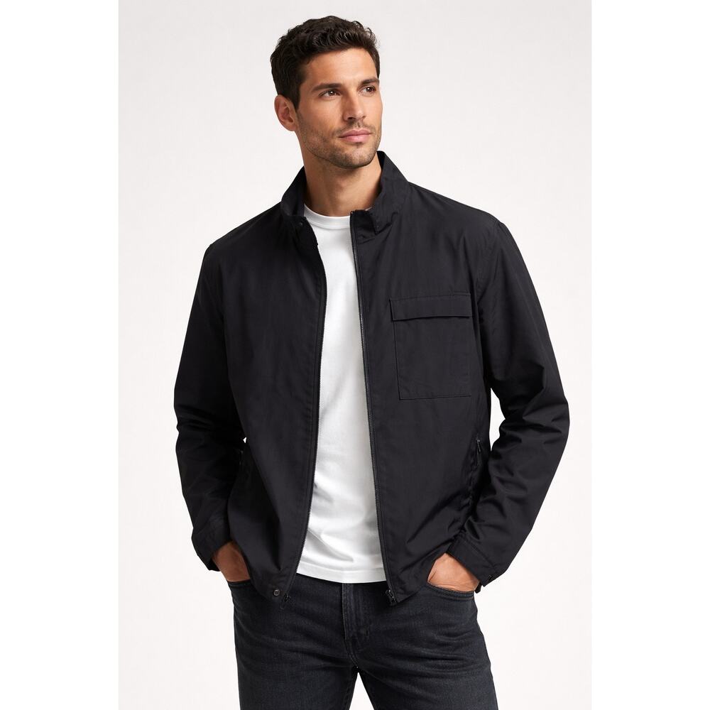 Banana Republic Men’s  Black Motion Tech Zip Pockets Zip Up Jacket XL #672369 - Picture 11 of 11